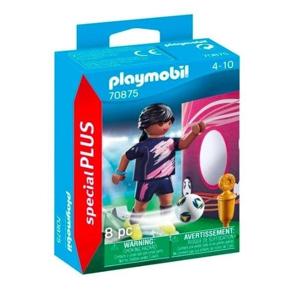 Calciatrice con porta Playmobil