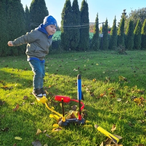 Lanciatore di razzi in schiuma doppio per bambini