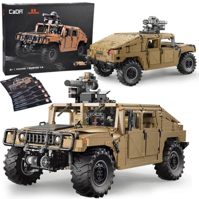 Set mattoncini auto militare Humvee