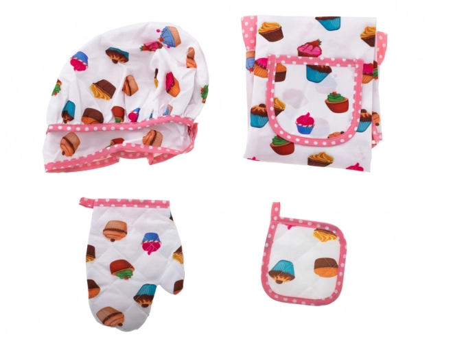 Set da cucina per bambini con grembiule e accessori