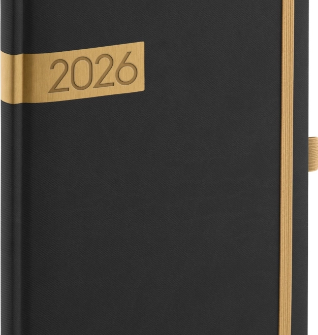 Agenda settimanale Notique nero-oro 2026