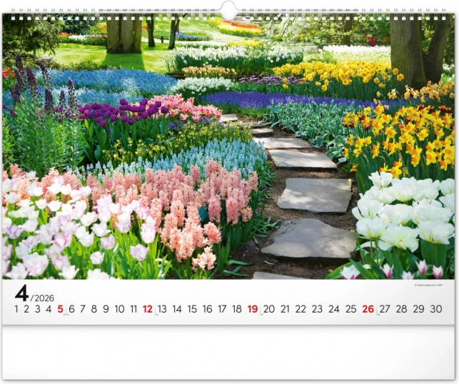 Calendario da parete Giardini 2026