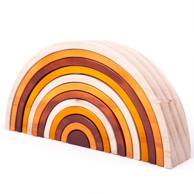 Grande Arcobaleno Naturale in Legno Bigjigs Per Bambini