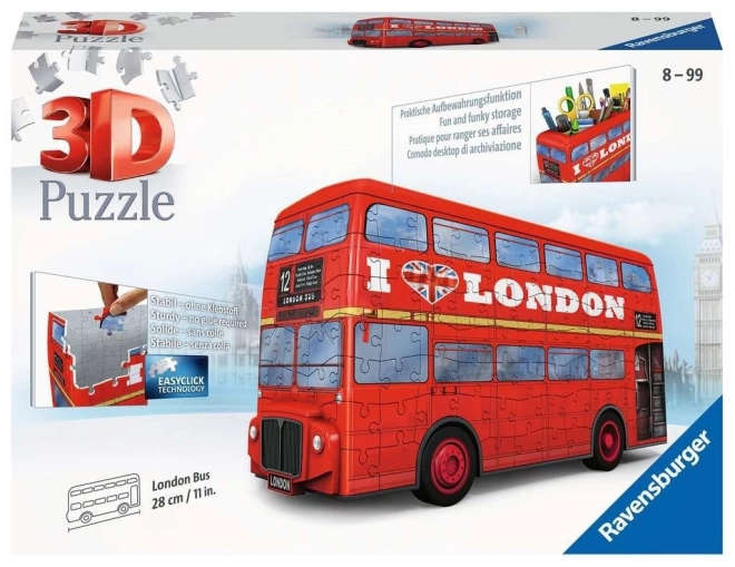 Ravensburger Puzzle 3D Autobus di Londra