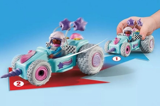 Set di figurine Funstars Racing: Unicorno