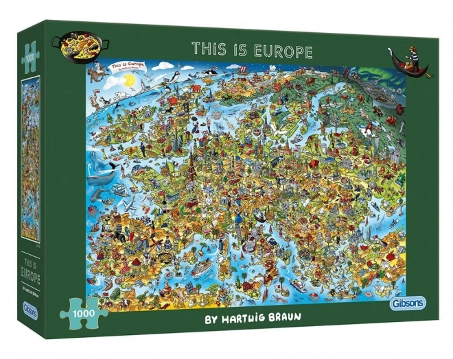 Puzzle Questa è l'Europa 1000 pezzi