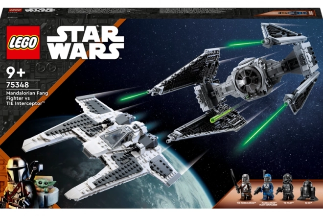 Set Battaglia Mandaloriana Fang Starfighter e TIE Interceptor