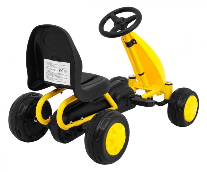 Primo Gokart a pedali per bambini bianco – Giallo