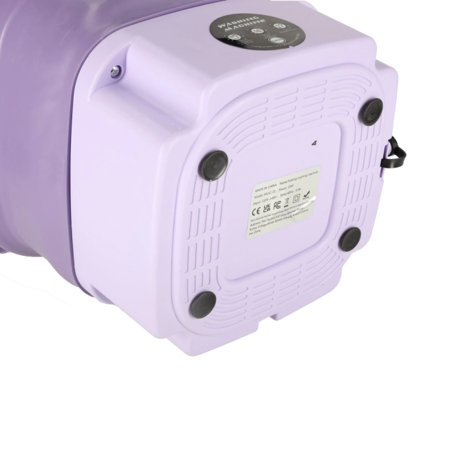 Lavatrice Portatile Mini Pieghevole da Viaggio 8L Viola