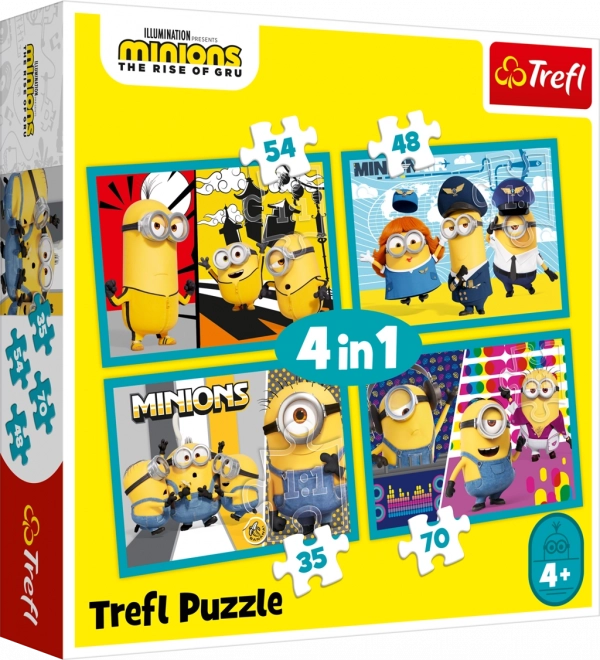 Puzzle 4 in 1 - Il mondo felice dei Minions