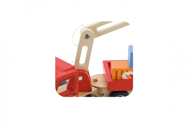 Camion gru in legno
