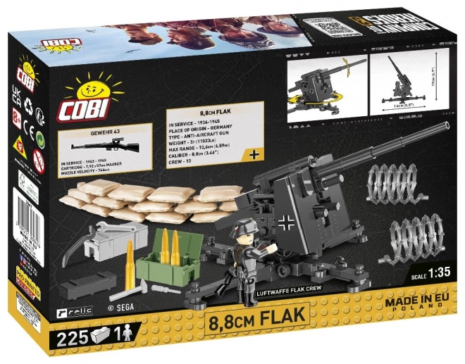 Flak 8,8 cm della COBI 1:35 con Miniatura