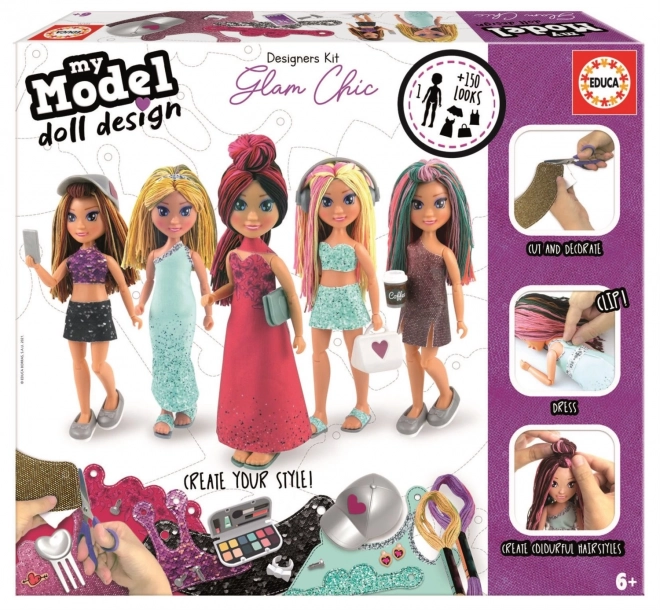 Set creativo EDUCA My Model Doll Design elegante e chic