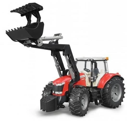 Trattore Bruder Massey Ferguson con caricatore frontale