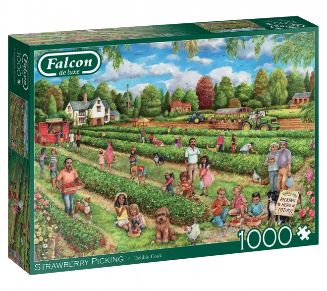 Puzzle Raccolta di Fragole 1000 pezzi