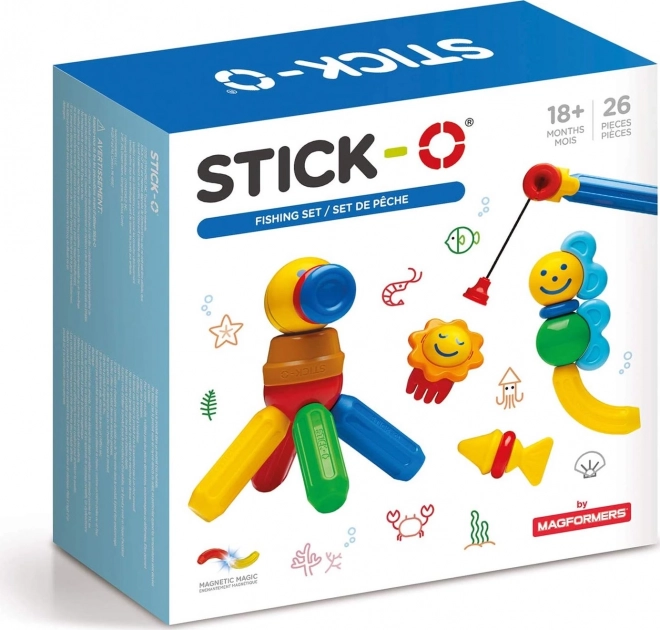 Set da pesca Stick-O con 26 pezzi