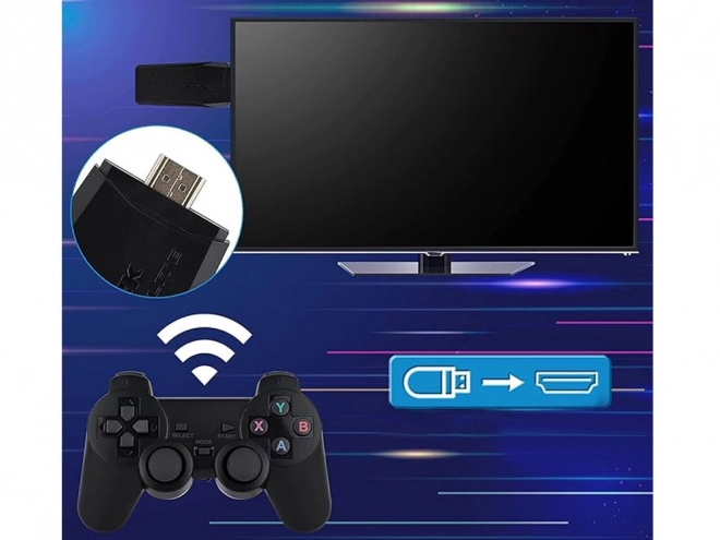 Console giochi Retro HDMI con 2 controller