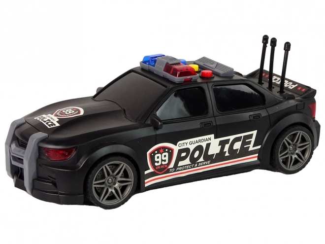 Auto sportivo polizia 1:16 nero con suoni