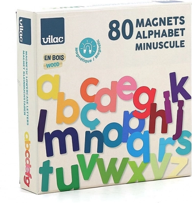 Vilac Alfabeto Magnetico in Legno Lettere Minuscole