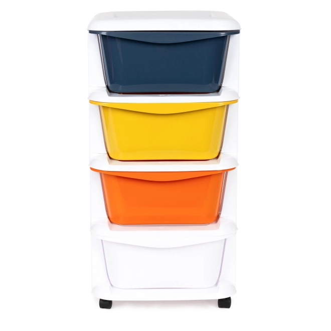 Organizer a Cassetti Multicolore con Ruote