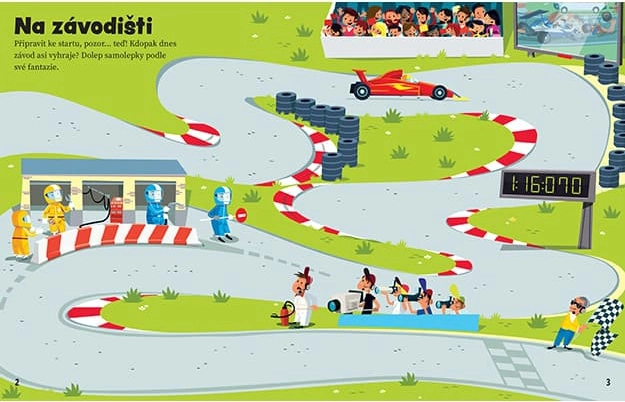 Libro di adesivi a tema Cars
