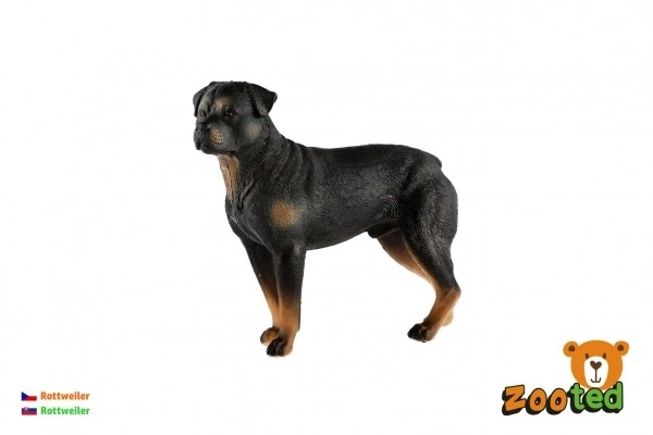 Rottweiler Giocattolo in Plastica 8cm