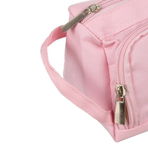 Astuccio scolastico rosa a doppio scomparto Maaleo