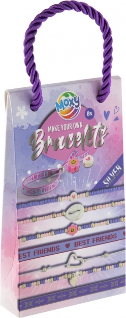 Set creativo per realizzare braccialetti - accessori argentati