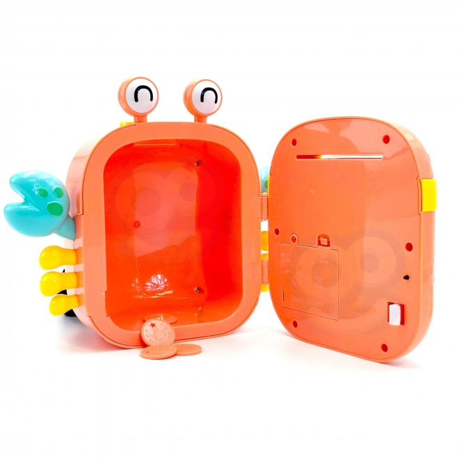 Cassaforte elettronica krab arancione con codice PIN per bambini