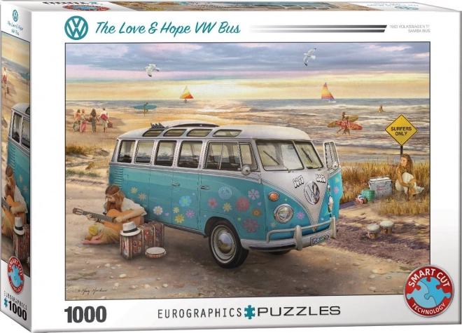 Puzzle Eurographics VW Bus - Amore e Speranza 1000 Pezzi