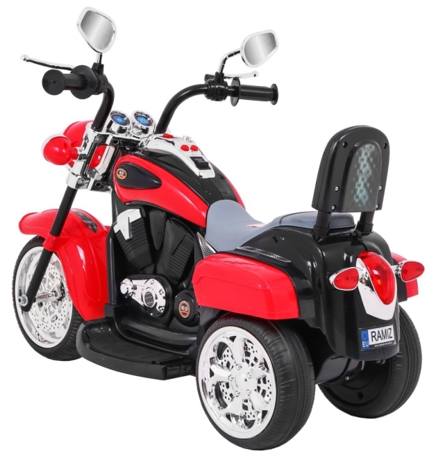 Motocicletta Chopper NightBike bianca – rosso