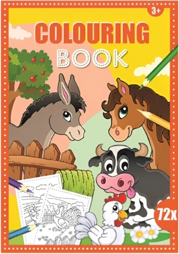 Libro da colorare A4, 72 pagine
