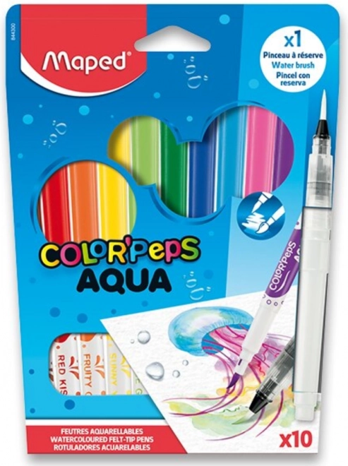 Pennarelli Acquerello Maped Color'Peps Aqua per Bambini