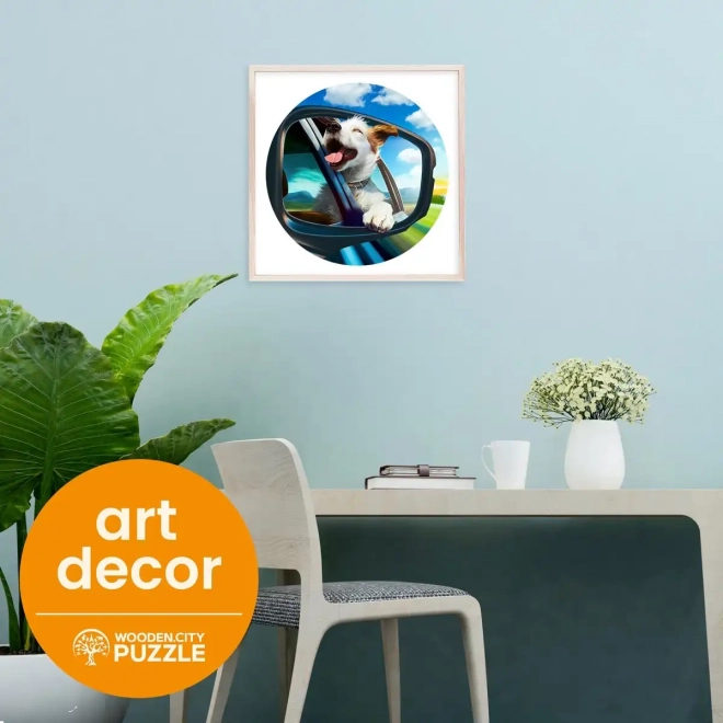 Puzzle in legno Cane allegro