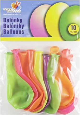 Palloncini neon gonfiabili 26 cm - 10 pezzi