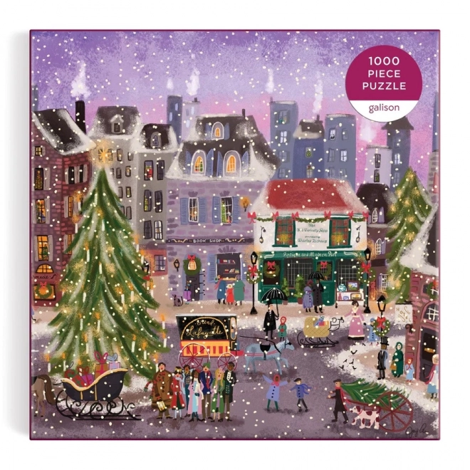 Puzzle Natale Galison Villaggio Innevato 1000 Pezzi