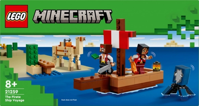 Avventura marina LEGO Minecraft con nave dei pirati