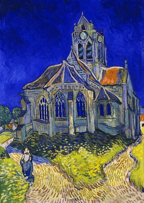 Puzzle Vincent Van Gogh: Chiesa a Auvers-sur-Oise 1000 pezzi