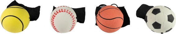 Pallina rimbalzante con elastico