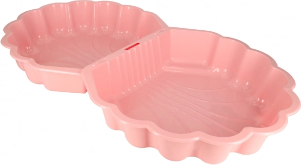chiusura piscina e sabbiera a biscotto rosa in uno