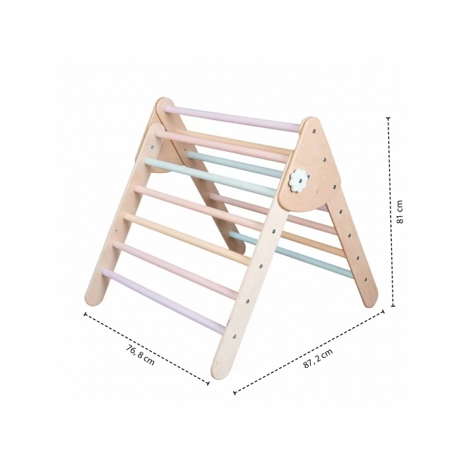 Triangolo da arrampicata Montessori grande NW pastello