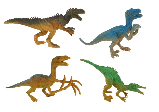 Set di figure dinosauri con accessori 8 pezzi