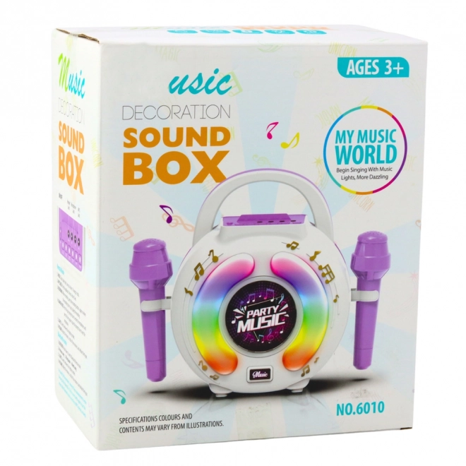 Set karaoke due microfoni e altoparlante bluetooth