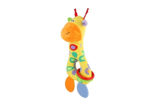 Giraffa peluche con massaggiagengive per neonati