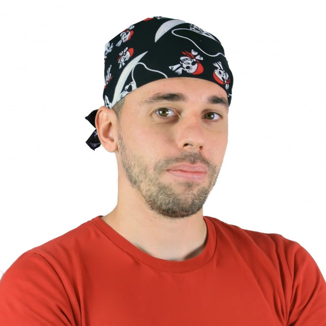 Foulard pirata con teschi