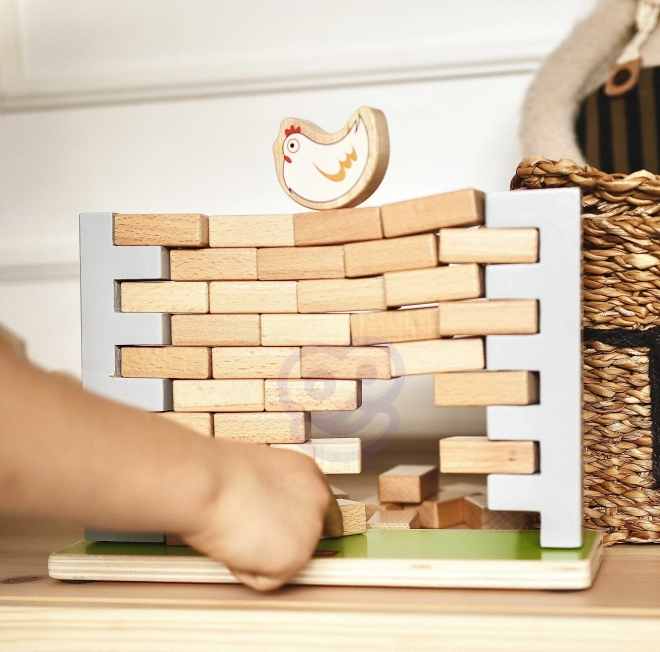 Gioco in legno Muro di mattoni