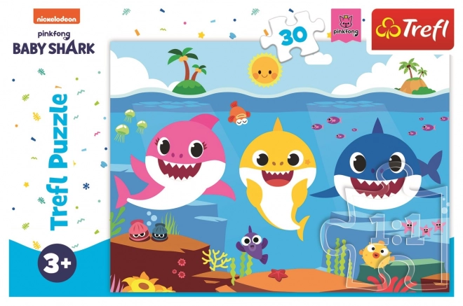 Puzzle Baby Shark: mondo sottomarino degli squali 30 pezzi