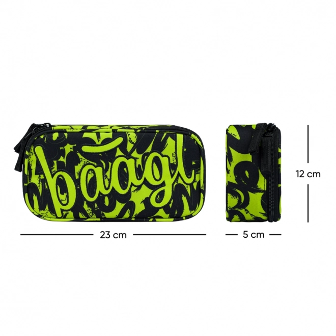 BAAGL 3 SET Core Lime: zaino, astuccio, sacca
