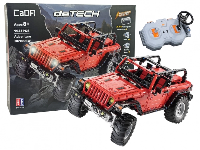 Auto 4x4 Da Costruzione Telecomandato Rosso