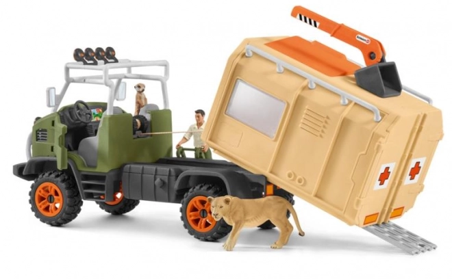 Camion di salvataggio per animali SCHLEICH Wild Life